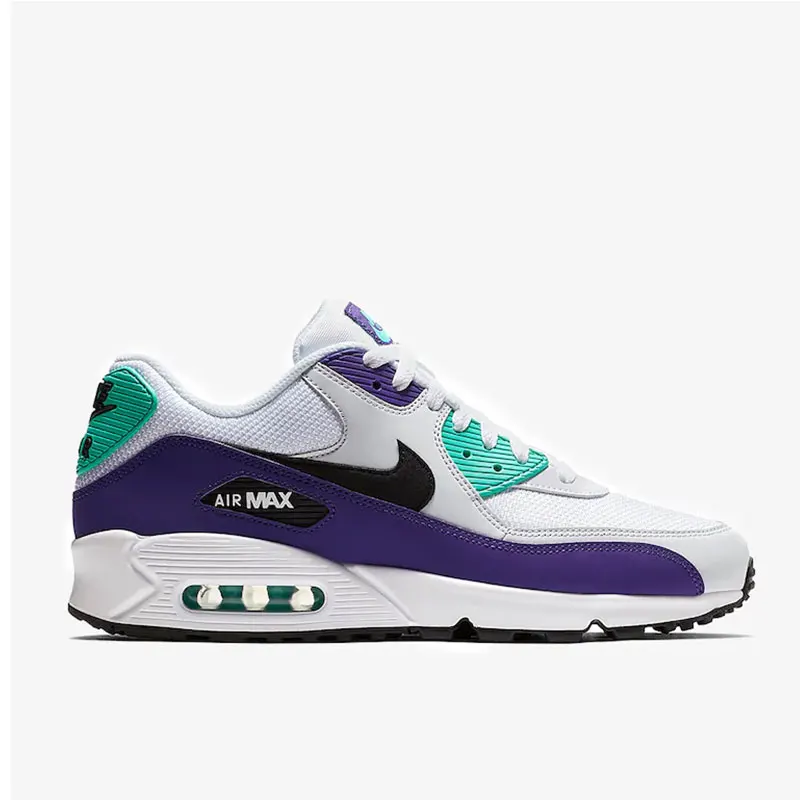 Оригинальные мужские кроссовки для бега от NIKE AIR MAX 90, новые цветные легкие Нескользящие модные Оригинальные кроссовки AJ1285