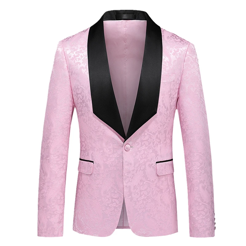 Новый костюм QJ CINGA с изображением белой розы куртка мужское свадебное платье
