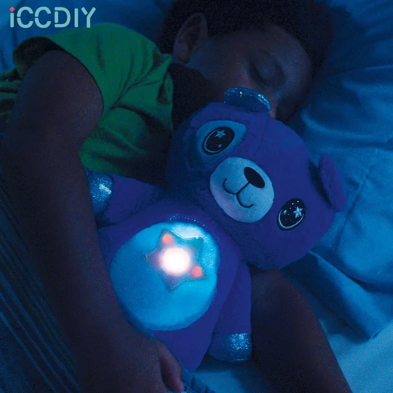 

Night Light With Belly Projector Animal toys In Comforting Toy Plush Toy Cuddly Puppy star Smoothing Child'S Sleep Kids Gift