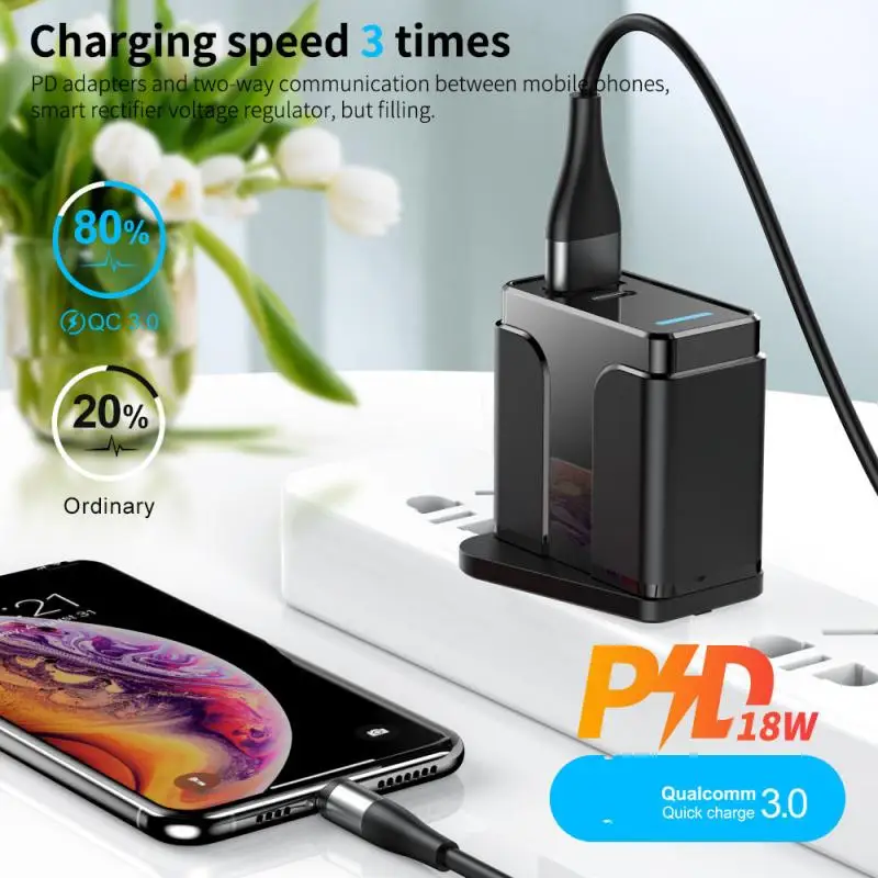 3A Быстрая зарядка 3 0 USB зарядное устройство EU UK мобильный телефон адаптер для IPhone X