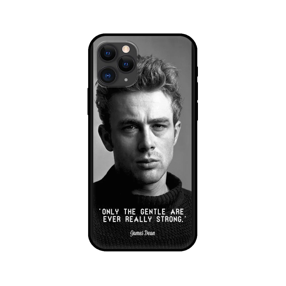 black tpu case for iphone 5 5s se 2020 6 6s 7 8 plus x 10 xr xs 11 12 mini pro max back cover james dean free global shipping
