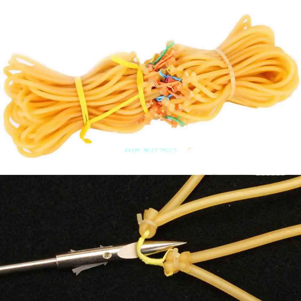 

Аксессуары для охотничьей рыбалки 10/20/50 шт. Прочный натуральный каучук эластичный латексный трубчатый ремешок линия катапульты Slingshot Запас...