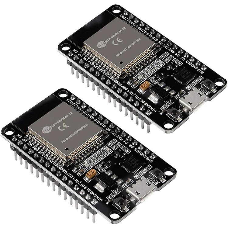 

2 Pack ESP32 ESP-32S Development Board 2.4GHz Dual-Mode WiFi + Bluetooth Dual Cores Microcontroller Processor Integrated