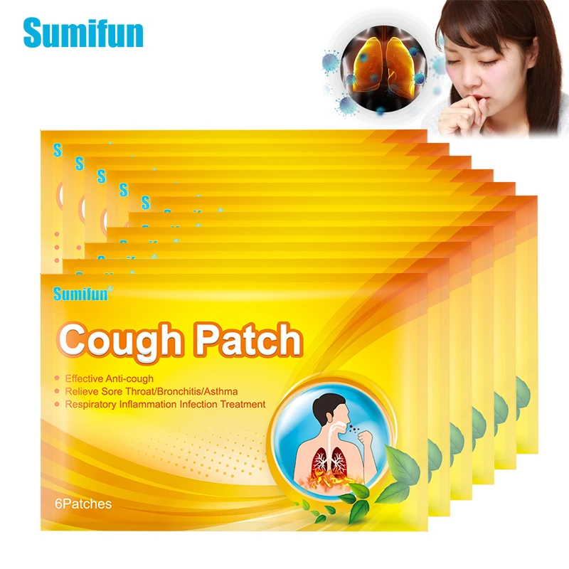 Sumifun 12 шт. китайский кашля пластрырь на Горячая из трав медицинская горло зуд