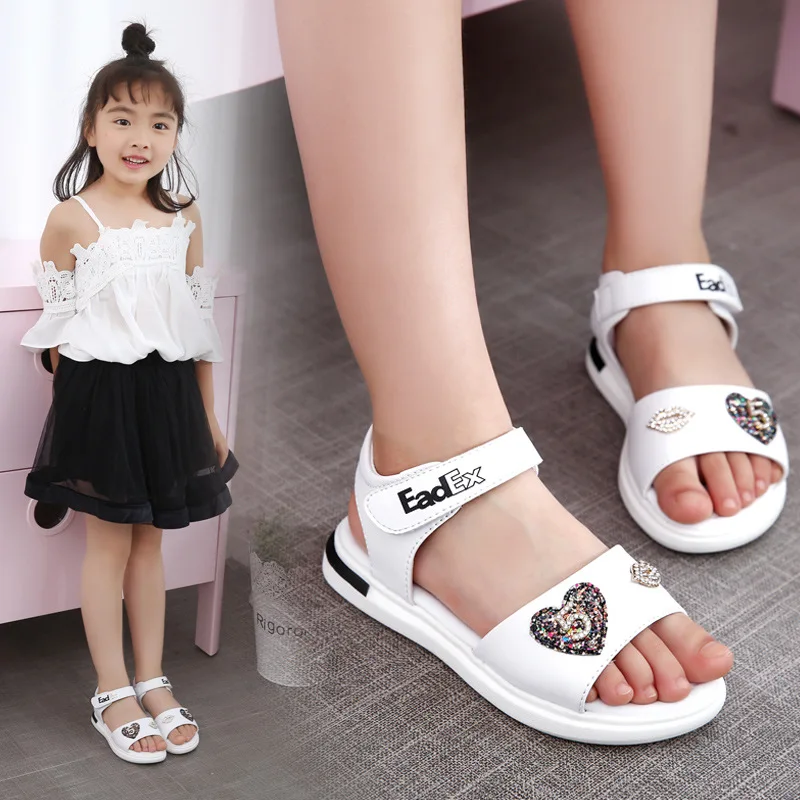 JUSTSL сандалии для девочек 2020 новые студенческие летние детские повседневные