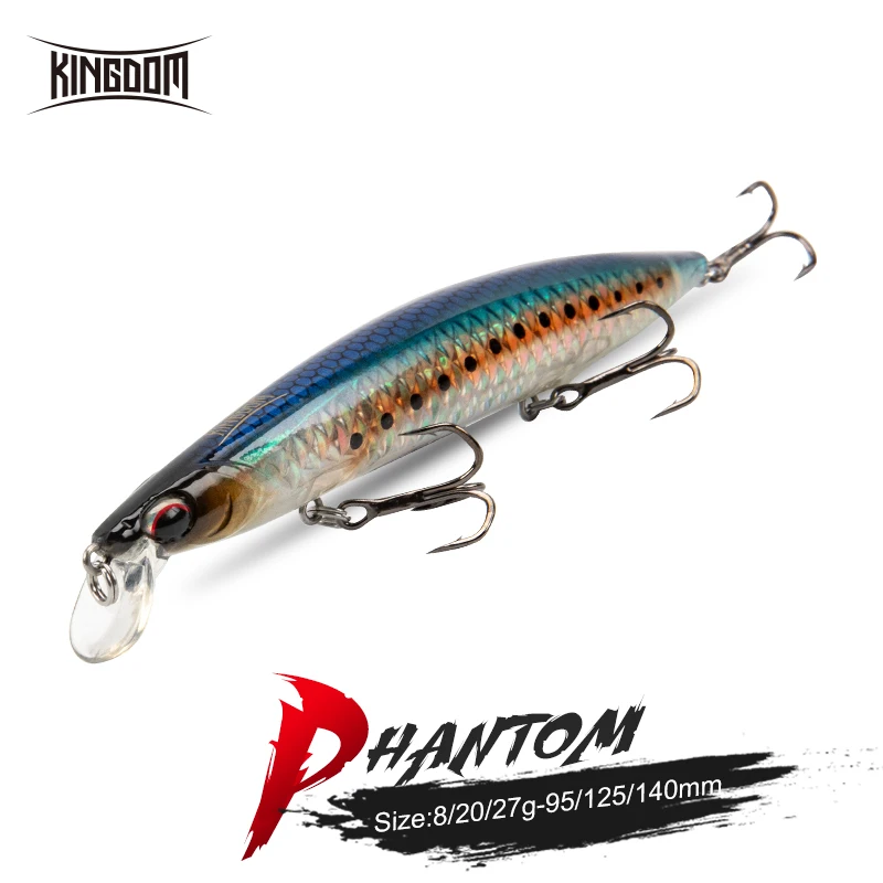 

Kingdom Floating Jerkbait Fishing Lure 95mm 125mm 140mm Artificial Hard Baits Wobbler Minnows Swimbait Carp Trout Fishing Lures