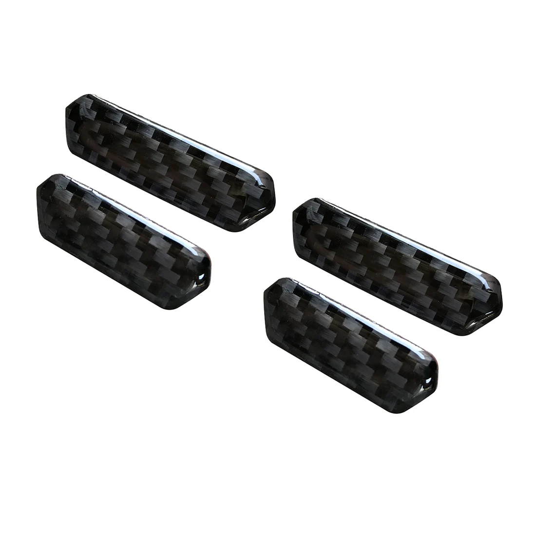 4pcs Чехол из углеродного волокна с кнопкой регулировки сиденья для Ford Ranger Everest Endeavour Mazda BT-50 BT50 - Название цвета: 4pcs