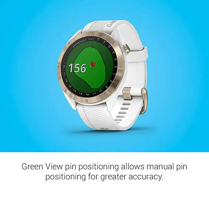 Оригинальные часы для гольфа с gps Garmin Approach S40, стильные gps Golf Смарт-часы легкие с сенсорным дисплеем водонепроницаемые часы