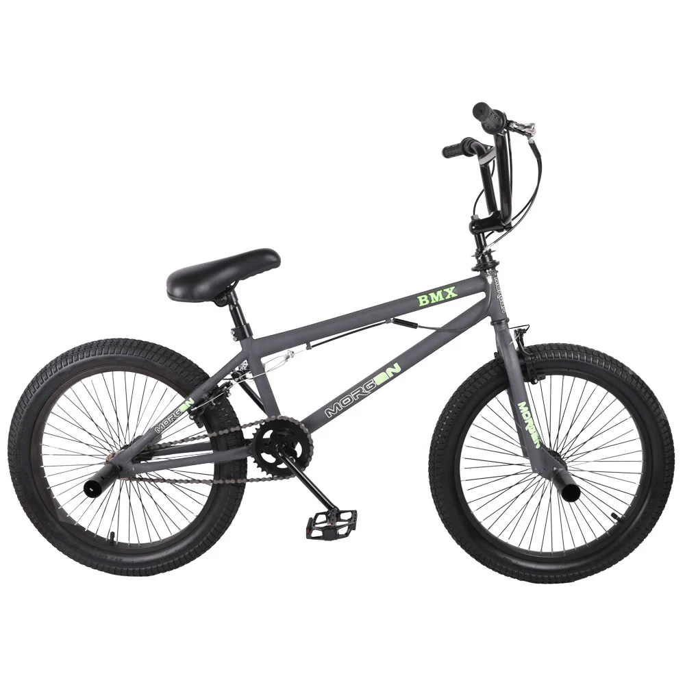 HILAND 2" BMX велосипед Фристайл стальной велосипед двойной суппорт тормоза шоу велосипед трюк Акробатический велосипед - Цвет: gray