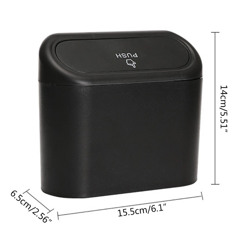 

Car Accessories Storage Bin Portable Basket Vehicle Garbage Dust Case SUV Multifunctional Trash Can A5KD
