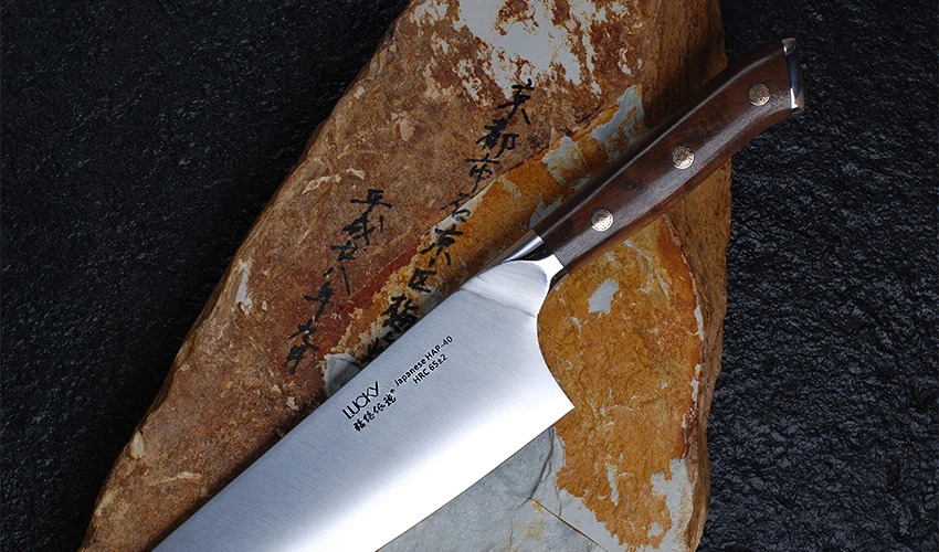 Gyuto, кухонный нож шеф-повара, японский HAP40, сталь, Высокоуглеродистая сталь, Кливер, филе для мяса, рыбы, нарезка, разделочный нож для приготовления пищи 28