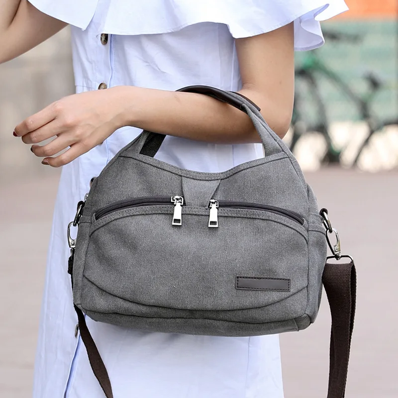 

Shoulders Bags Women's New Fashion Commuter Bag All-match Messenger Bag Portable Women's Canvas Handbag Hobos