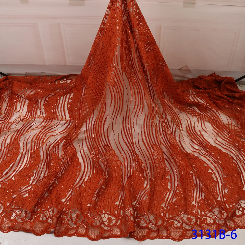 Африканская кружевная ткань с вышивкой французская сетчатая блестками для