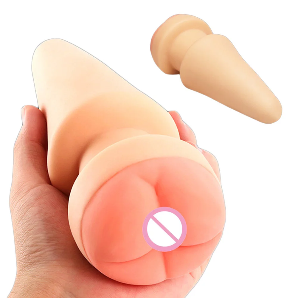 Realistic 3D Vaginal Male Prostate Massager Penis G Point Stimulation Bullet Ass Gay Silicone Anal Plug Dildo Ass Adult Sex Toy