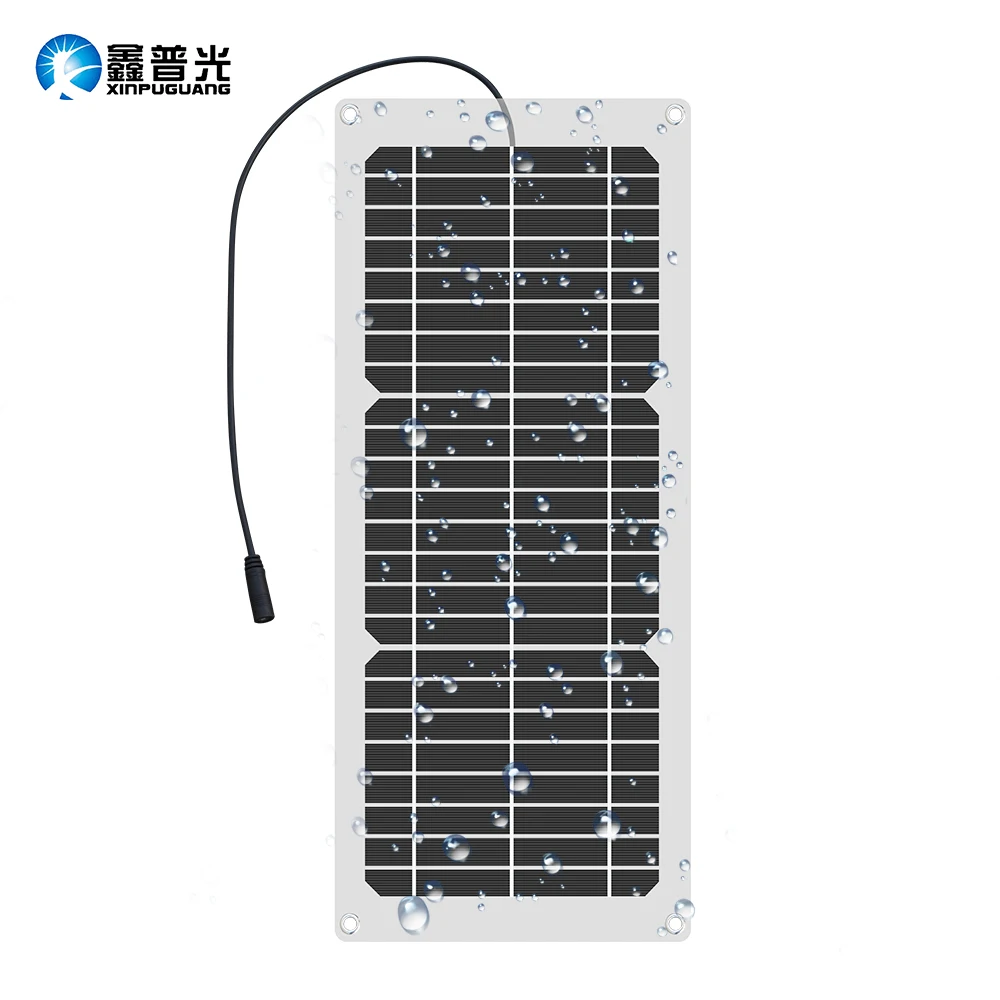 XINPUGUANG 12 В 15 Вт Гибкая солнечная панель зарядное устройство 5 В 1A USB выходное устройство портативная солнечная панель s+ DC крокодил зажим Sol панель