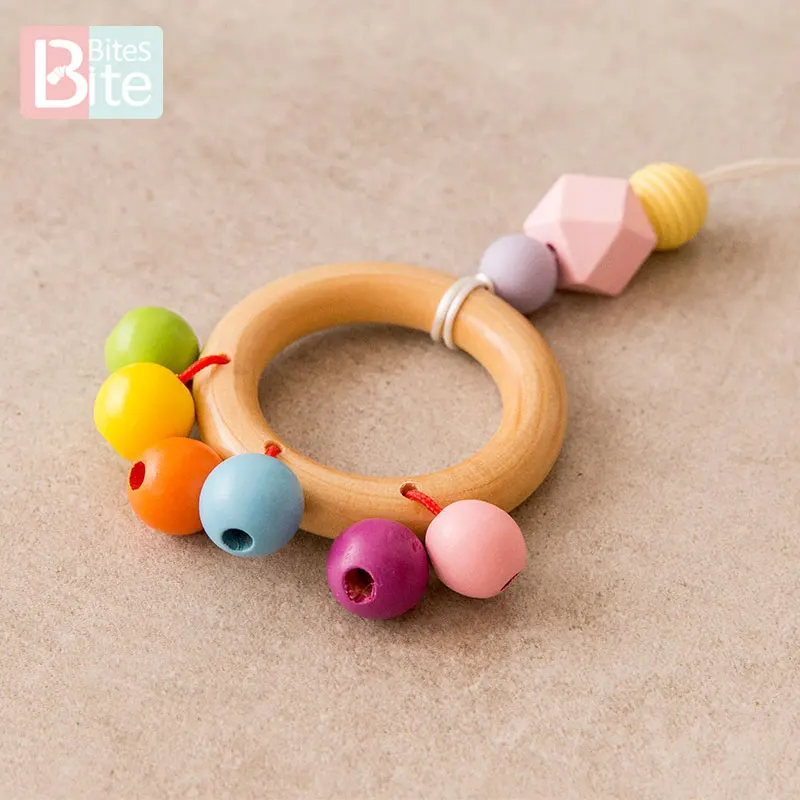 1 шт. детская деревянная погремушка для прорезывания зубов | Игрушки и хобби