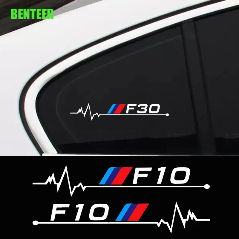 2pcs Power Motorsport Car Windows Sticker For BMW F01 F02 F10 F20 F30 F31 F34 F48 F87 | Stickers