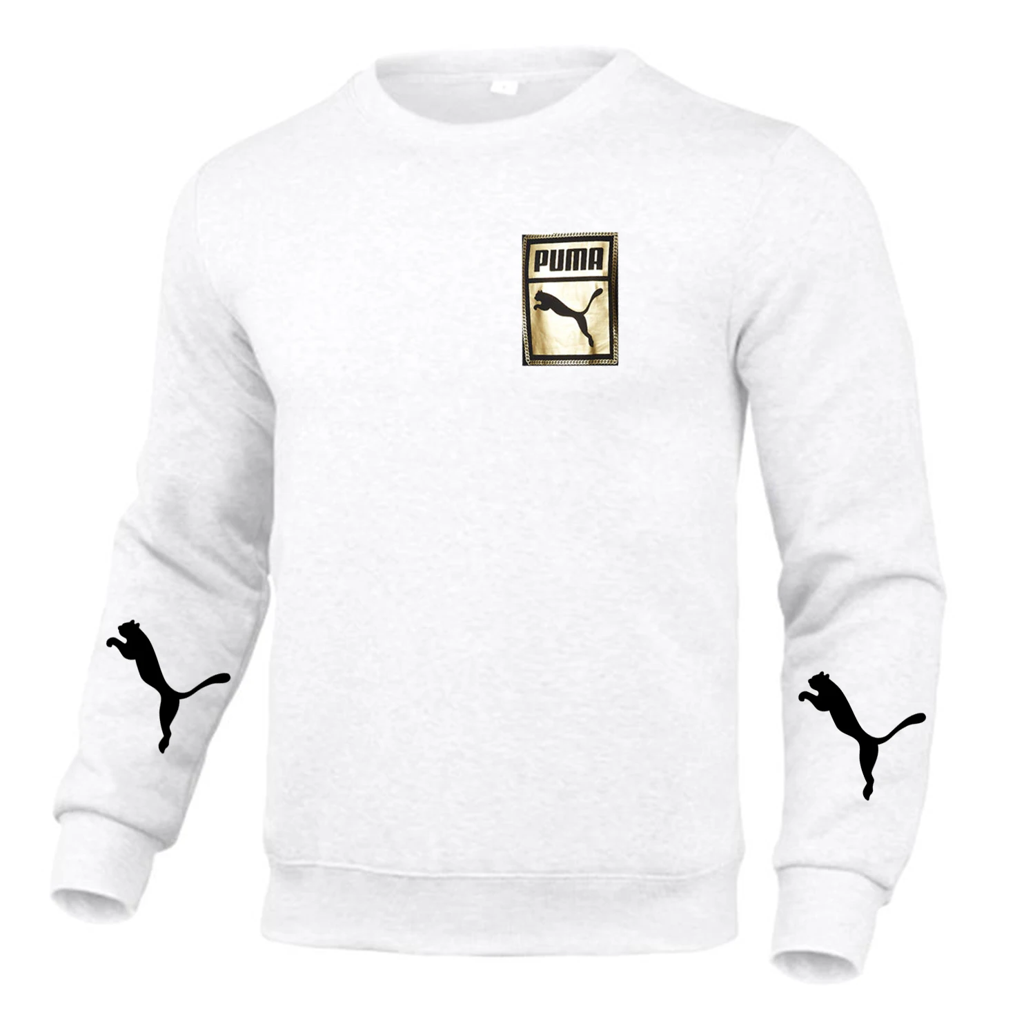 

New men's long-sleeved Puma sweatshirt Harajuku pure cotton round neck pullover hoodie 2021 men's fashion clothing spring and au