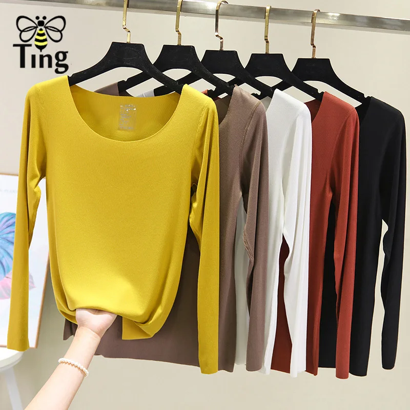 Женская футболка с длинным рукавом и круглым вырезом ярких цветов|Футболки| |