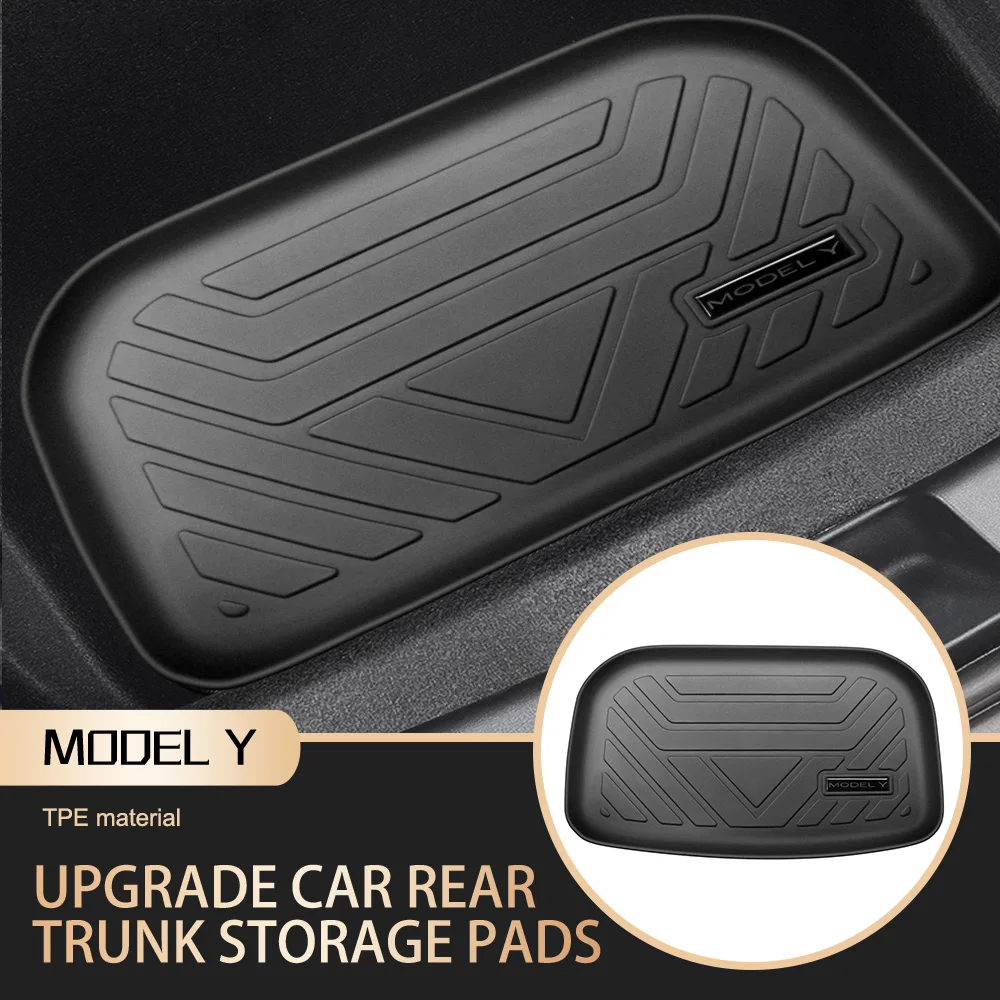 

New TPE Car Rear Trunk Pads Customized For Tesla Model Y 2021 Waterproof Auto Trunk Storage Mat Cargo Tray Trunk Protective Mat