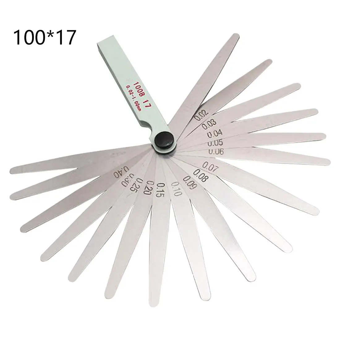 

17 blade gap filling 0.02-1.00mm thickness steel gauge 100cm length metric plug gauge measuring layout tool household tool