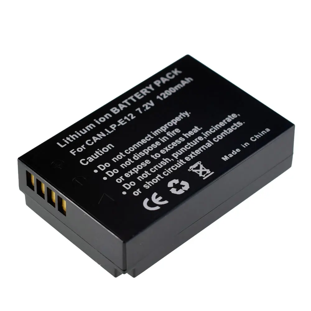 3X 1200 мА/ч декодировать LP E12 Батарея для цифровой однообъективной зеркальной
