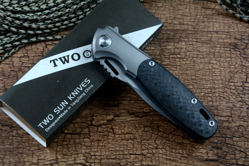Ножи TWOSUN S90V со стальным лезвием Складные карманные ножи тактический охотничий