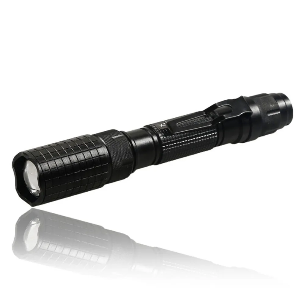 

2pcs T6 LED Flashlight 990000Lumen T6 5Modes LED Flashlight Aluminum Torch Zoomable With Tail-cap ON/OFF Button,