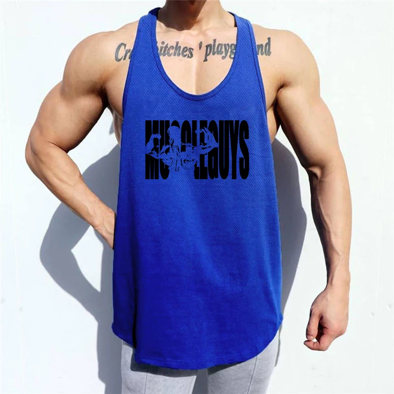 Фирменная рубашка без рукавов для фитнеса новая сетчатая майка тренажерного