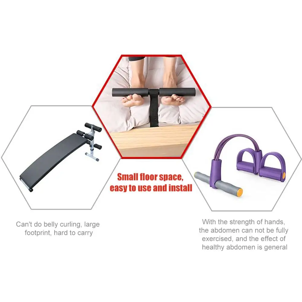 

Portable Sit up Exercise Bar Doorway Bed Abdominal Core Workout Sit Ups Bar Fitness Equipment Working-out Accessories