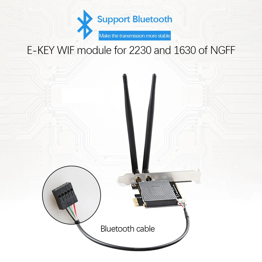 

Mini PCI Express PCIE Wireless Card To PCI Express PCIE 1X Adapter For Desktop WiFi Card For Intel