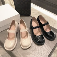 womens shoes 2021 summer new style gentle mid heel mary jane womens shoes fashion thick heeled single shoes sandals