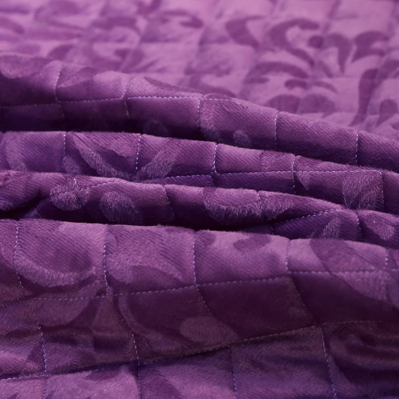 

Thicken Quilted Bed Skirt Plush Luxury Lace Padded Bed Skirt No Pillowcase Velvet Warm Soft Flat Bed Sheet Queen King Bed Spread