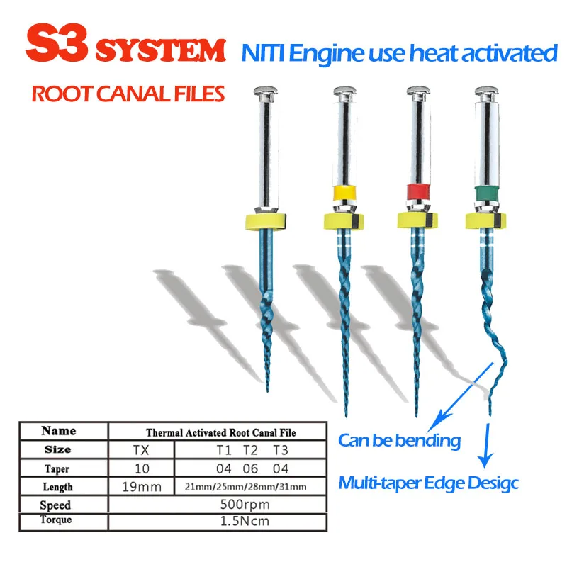4 шт./упак. стоматологические напильники зубные эндодонтические файлы Применение