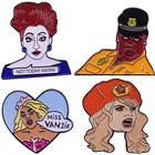 RuPaul's Drag Race Katya Zamolodchikova Miss Vanjie эмалированная брошь значки заколки для лацканов сплав металла модные ювелирные аксессуары