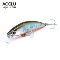 aoclu wobblers super quality 5 colors 50mm 4 6g hard bait minnow shad crankbait fishing lure bass fresh salt water tackle