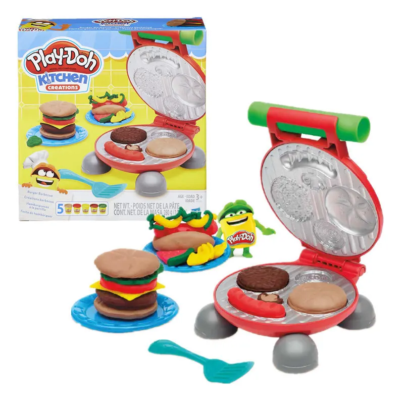 Оригинальный развивающий цветной грязевой гамбургер hasbro Play Doh Набор детских
