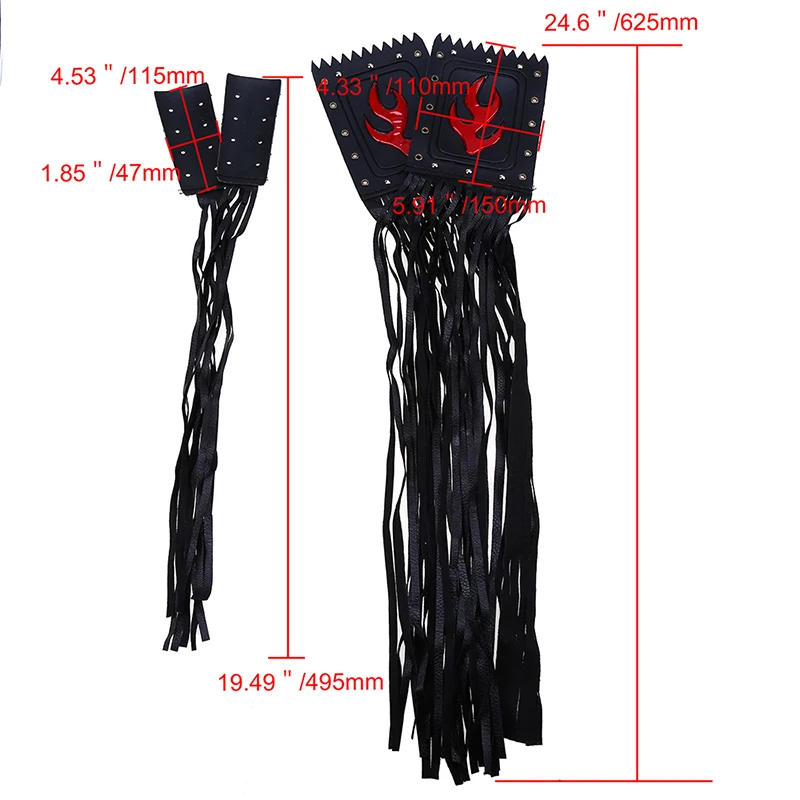 Бахрома для рычага тормоза POSSBAY Кожаная мотоцикла Harley Touring Dyna|Накладки и