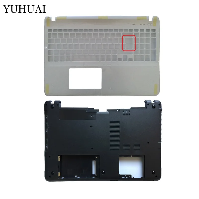 White big retur D Чехол для ноутбука sony Vaio SVF152A29T SVF1521 SVF152C26L SVF153A1YL SVF15218CXW верхняя крышка/Нижняя крышка корпуса - Цвет: White big retur D