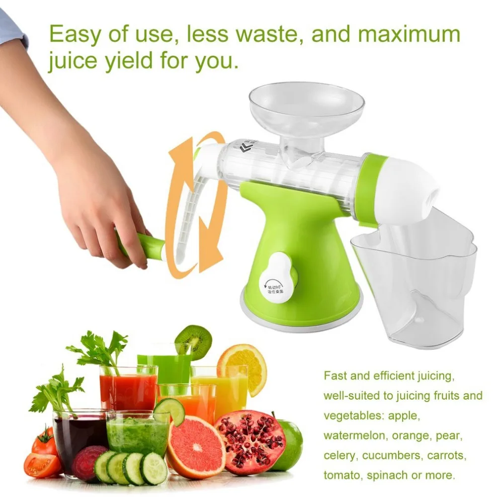 Manual Hand Crank Health Juicer Maker Slow Grinding for Home &amp Office Fruits Vegetables Juice Extractor |
