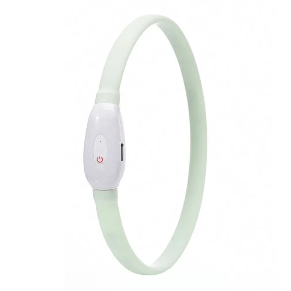 

Светодиодный перезаряжаемый светящийся ошейник для домашних животных, модный ошейник с USB, прочный ошейник товары для домашних собак