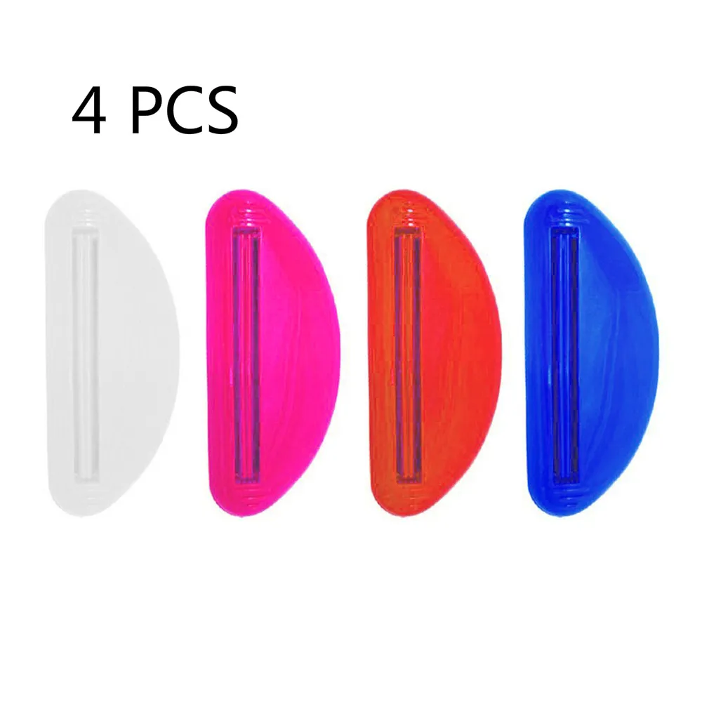 4pcs(Random) 1/4 шт. новая зубная паста устройство для выдавливания тюбика случайный Цвета Ванная комната аксессуары для дома полезные дозатор для зубной пасты аксессуары дропшиппинг - Цвет: 4pcs(Random)