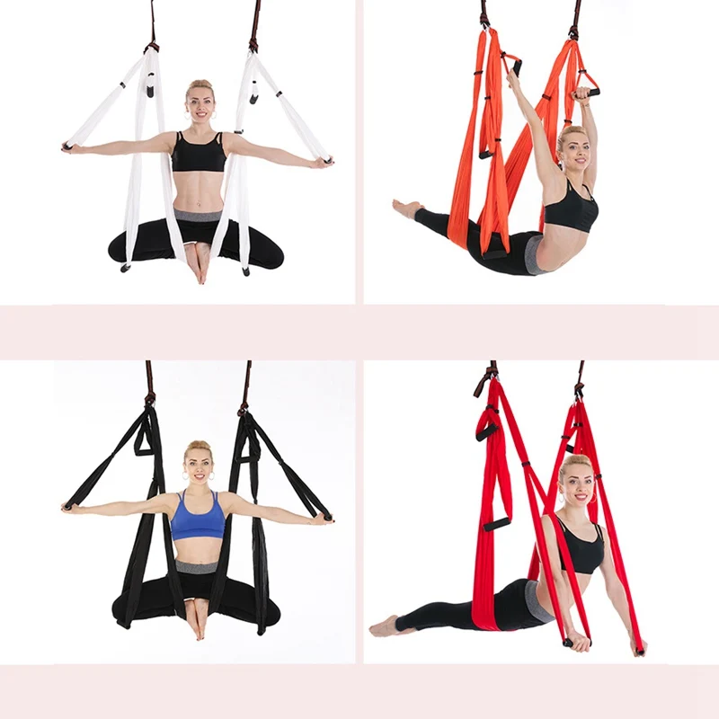 

Indoor Aerial Yoga Hammock Hanging Resistance Bands Parachute Fabric Yoga Swing Antigravity Yoga Workout Bands Fitness Equipment