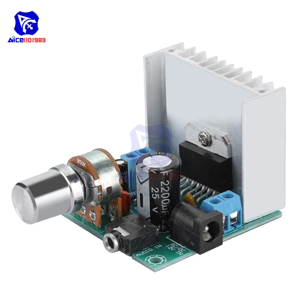 diymore TDA7297 Amplifier Board Dual Channel A Version 15W+15W Stereo Digital Audio Module DC 9V-15V |