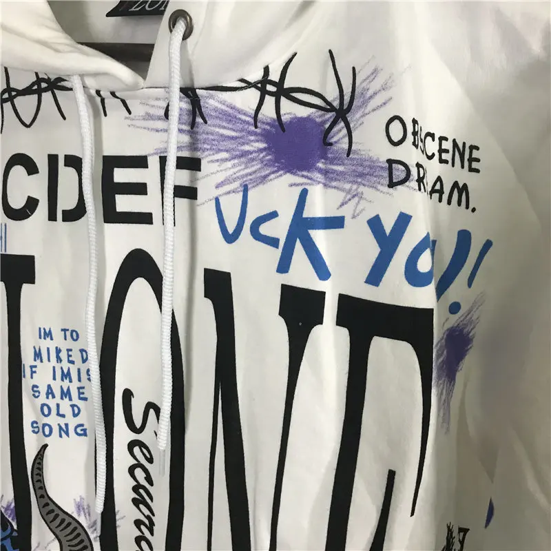 

Vlone Hoodie Vlone Graffiti Men Designer Hoodies 19ss High Quality White Men Women Designer Hoodies Sweatshirts Size M-2XL