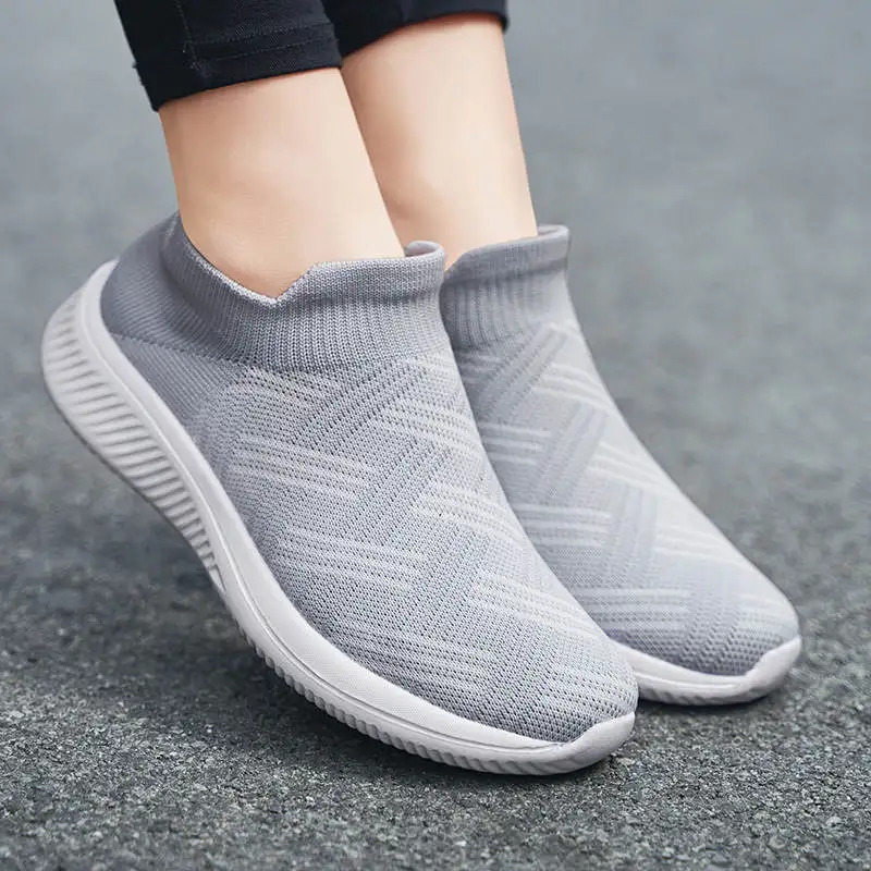 

Женские Оригинальные беговые кроссовки без шнуровки, деловая спортивная обувь, Нескользящие кроссовки на нескользящей подошве, женская бр...