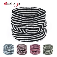 2021 new winter fashion scarf womens knitted scarf warm comfortable classic stripe design mens scarf casual simple multicolor