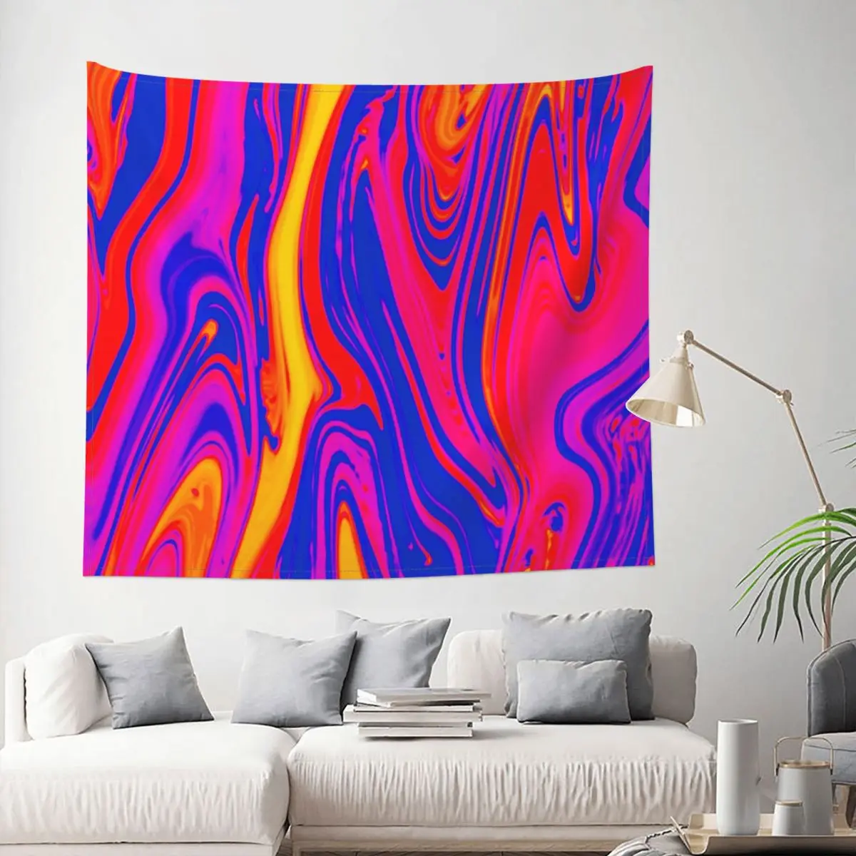 

Psychedelic Liquid Marble Swirls Tapestry Trippy Colorful Abstract Decoration Wall Room Home Decor Hanging Living room Kawaii