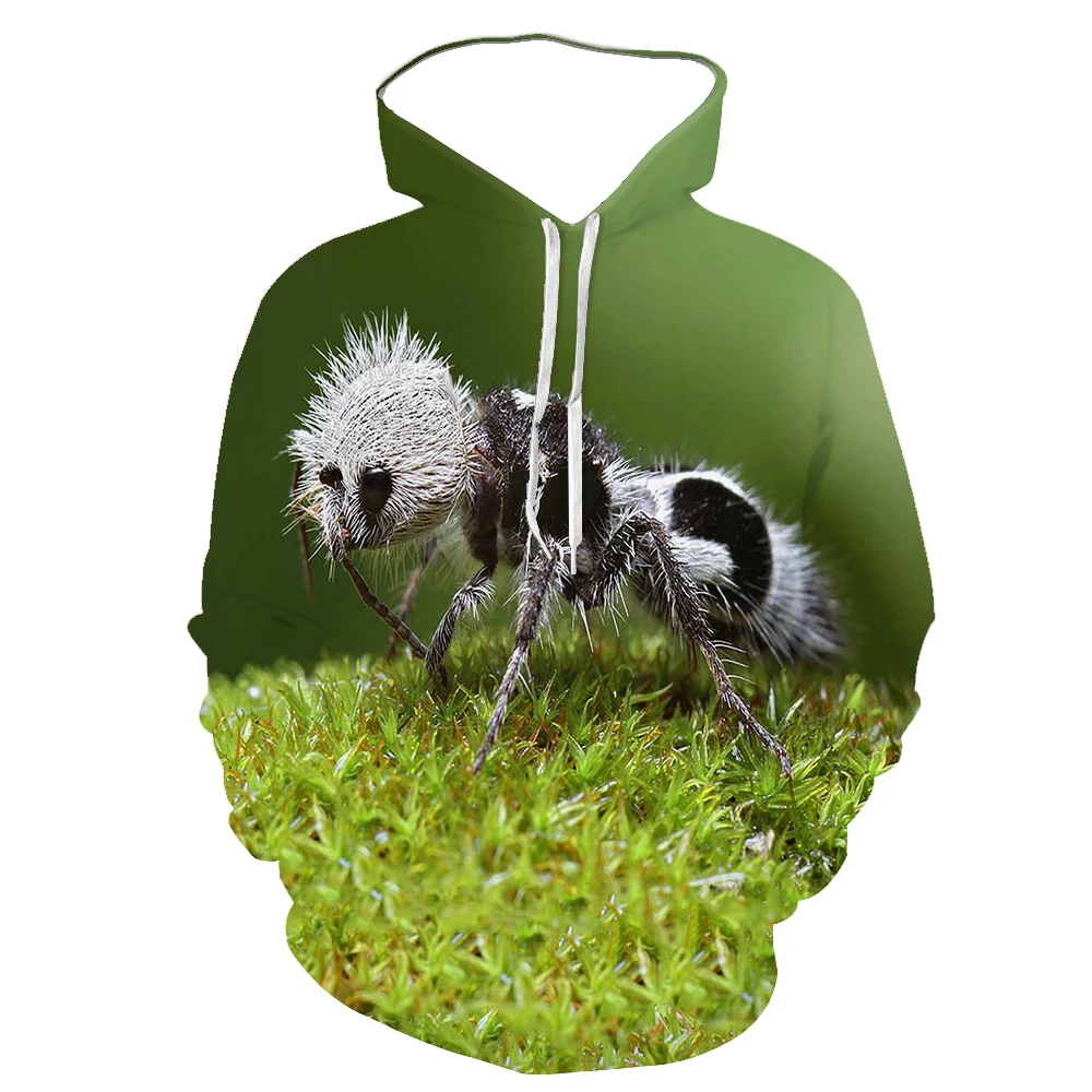 

2020 new 3D printing men's sweater animal ant series sweater small size casual boy girl pullover hoodie