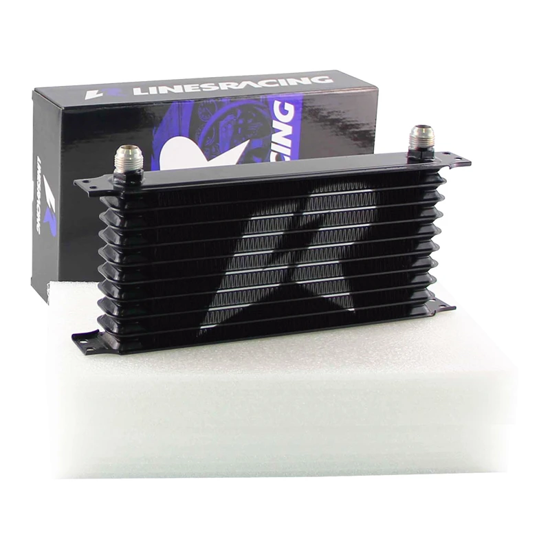 LINESRACING UNIVERSAL 10 ROW AN-10AN OIL COOLER Trust Type Black/Blue | Автомобили и мотоциклы